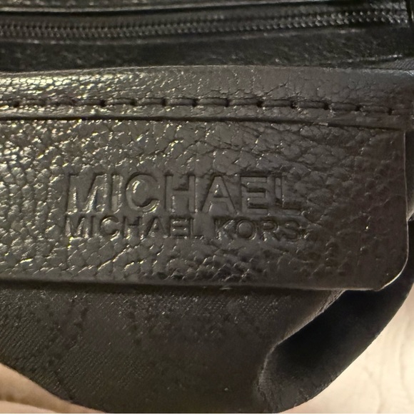 Gently Used Michael Kors Black Leather Handbag - Picture 2 of 9